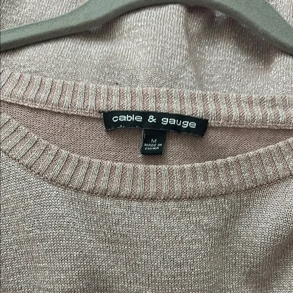 Cable & Gauge Metallic Knit Sweater - Picture 2 of 3